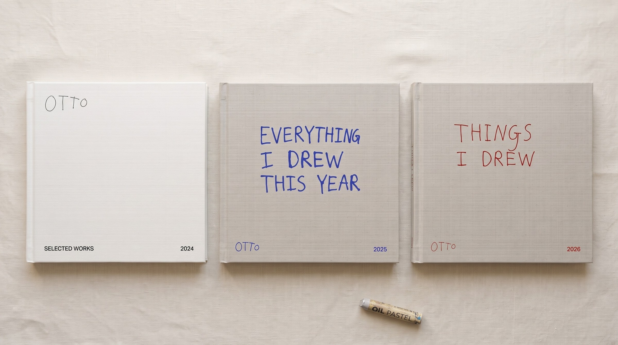 Three books by Otto: 2024, 2025 and 2026